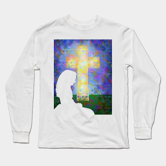 Silence and Stained Glass Long Sleeve T-Shirt by LaurenPatrick